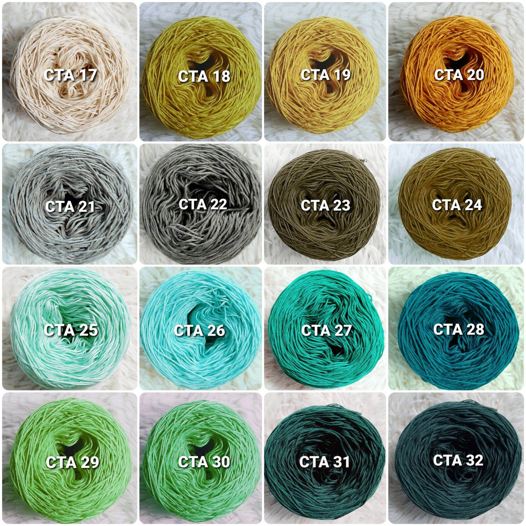 [01-32] Sợi cotton Shine se 1 sợi dùng đan móc handmade