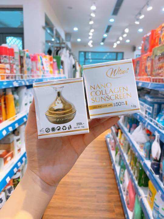 Kem chống nắng wises nano collagen thái lan