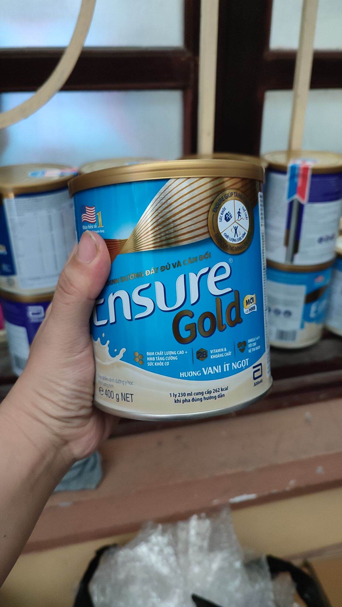 sữa ensure hương vani ít ngọt 400g