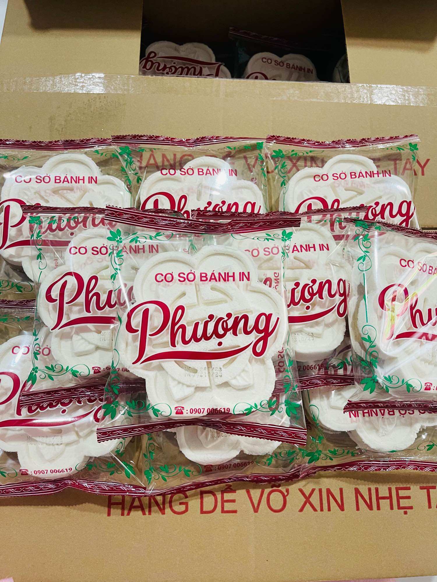 Bánh In Dừa Non Phượng Combo 5 Cái