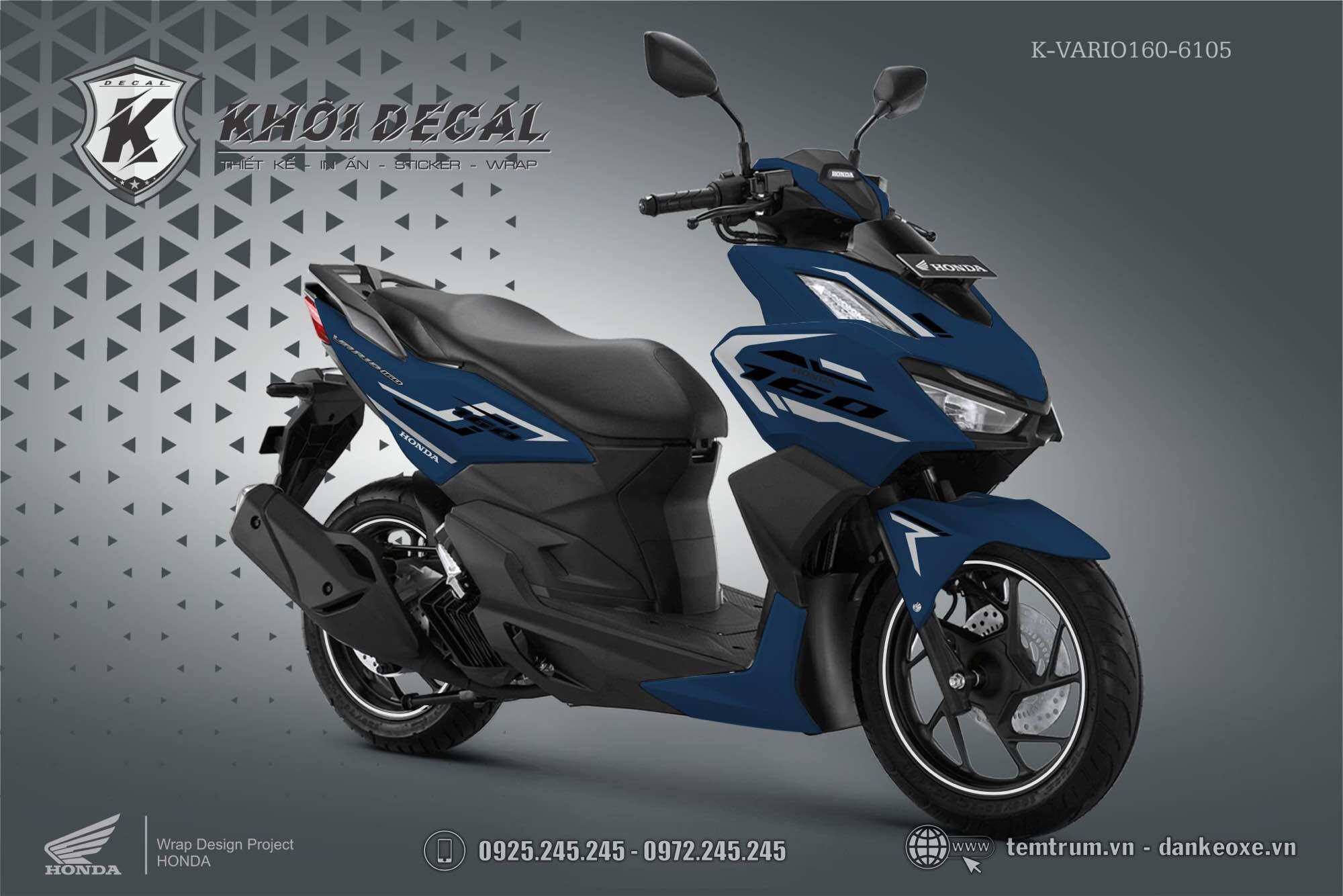 Tem Vario 160 decal cao cấp