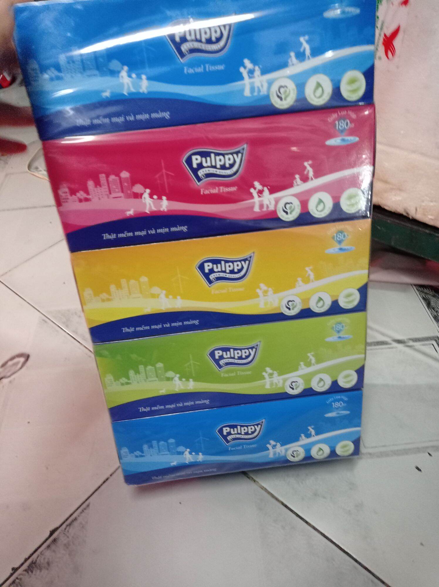 Khăn Giấy Rút Pulppy - Khăn Giấy Tiện Lợi - Khăn Giấy 180 tờ 2 lớp