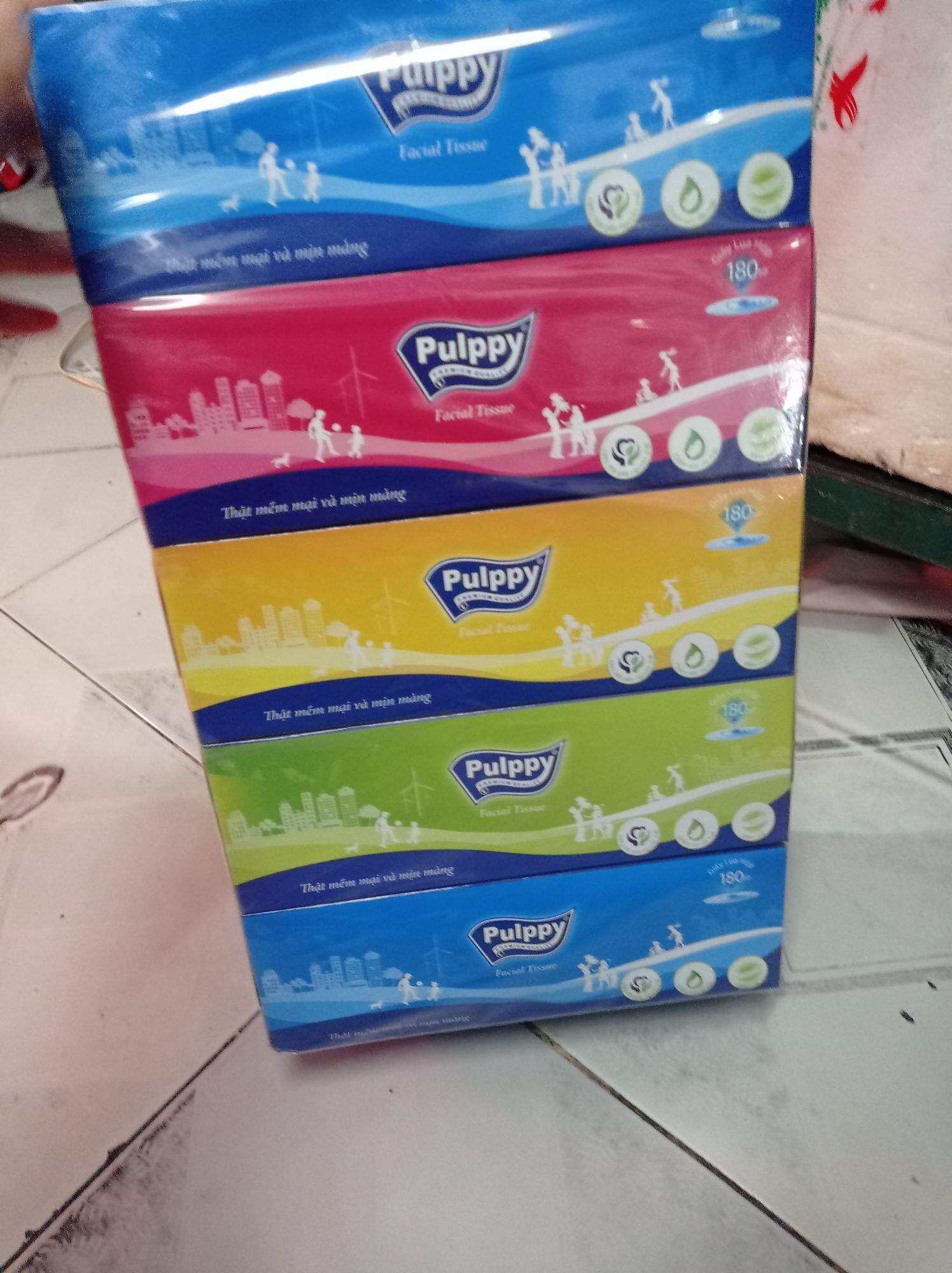 Khăn Giấy Rút Pulppy - Khăn Giấy Tiện Lợi - Khăn Giấy 180 tờ 2 lớp