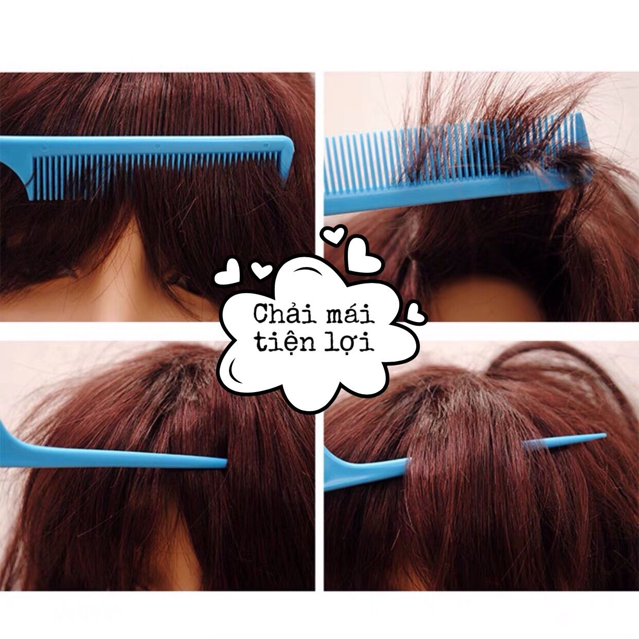 LƯỢC CHẢI TÓC MÁI MINI, lược bỏ túi tiện lợi
