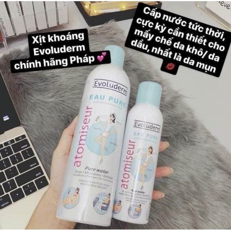 XỊT KHOÁNG EVOLUDERM CỦA PHÁP 400ML