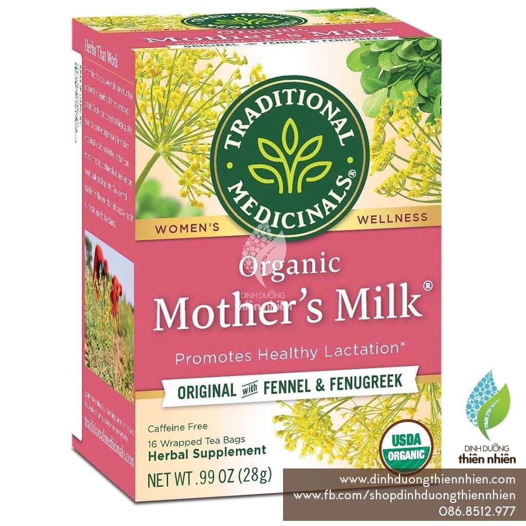 Trà Hữu Cơ Traditional Medicinals, Organic Mother's Milk Tea, Giúp Lợi Sữa