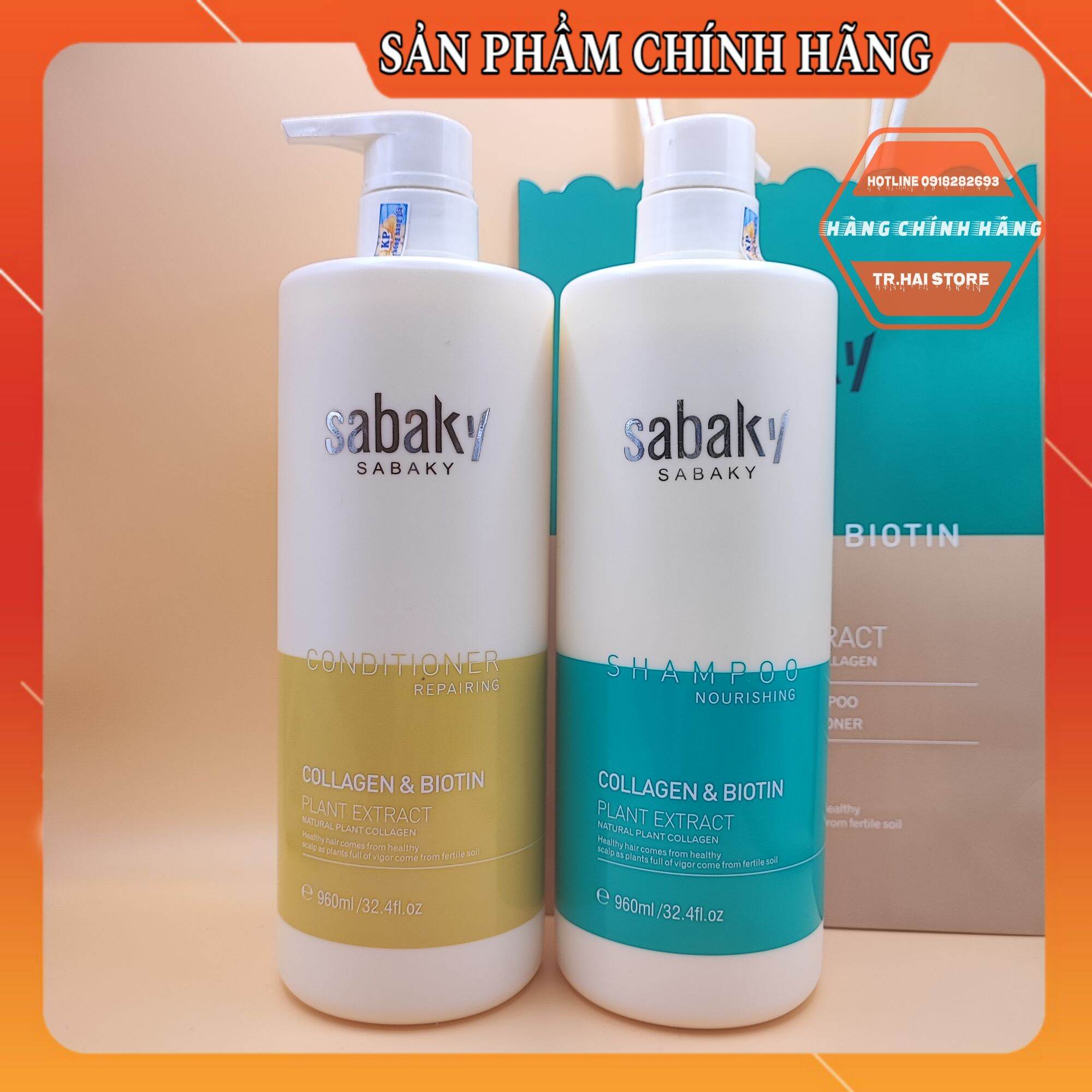 Dầu gội xả sabaky 960ml phục hồi chống rụng kích thích mọc tóc