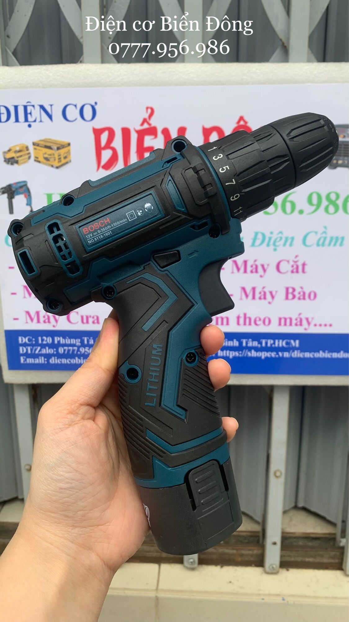Máy khoan pin cầm tay BOSH 12 MALAYSIA