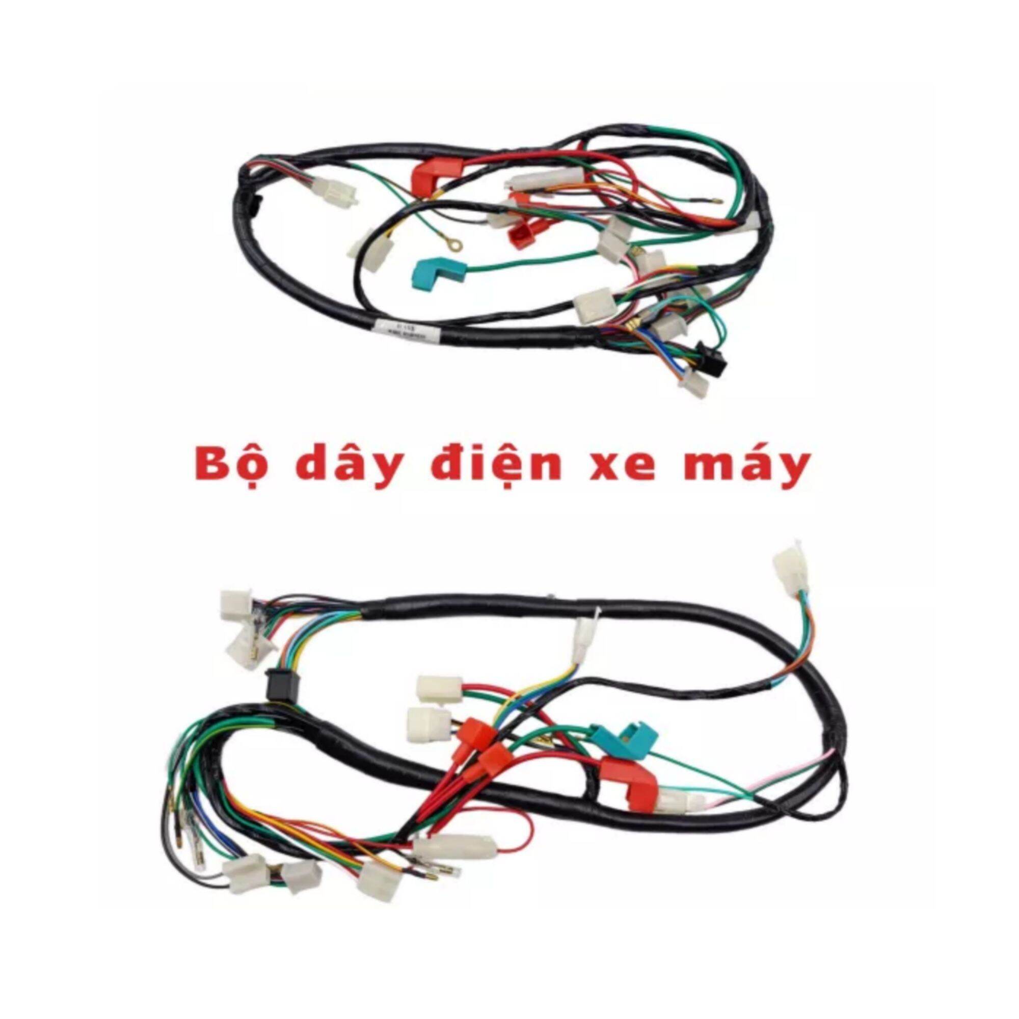 Bộ dây điện sườn xe Dream Wave nhỏ TQ tốt