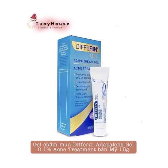 🇺🇸 Gel dưỡng chấm mụn Differin Adapalene Gel 0.1% Acne Treatment bản Mỹ 15g