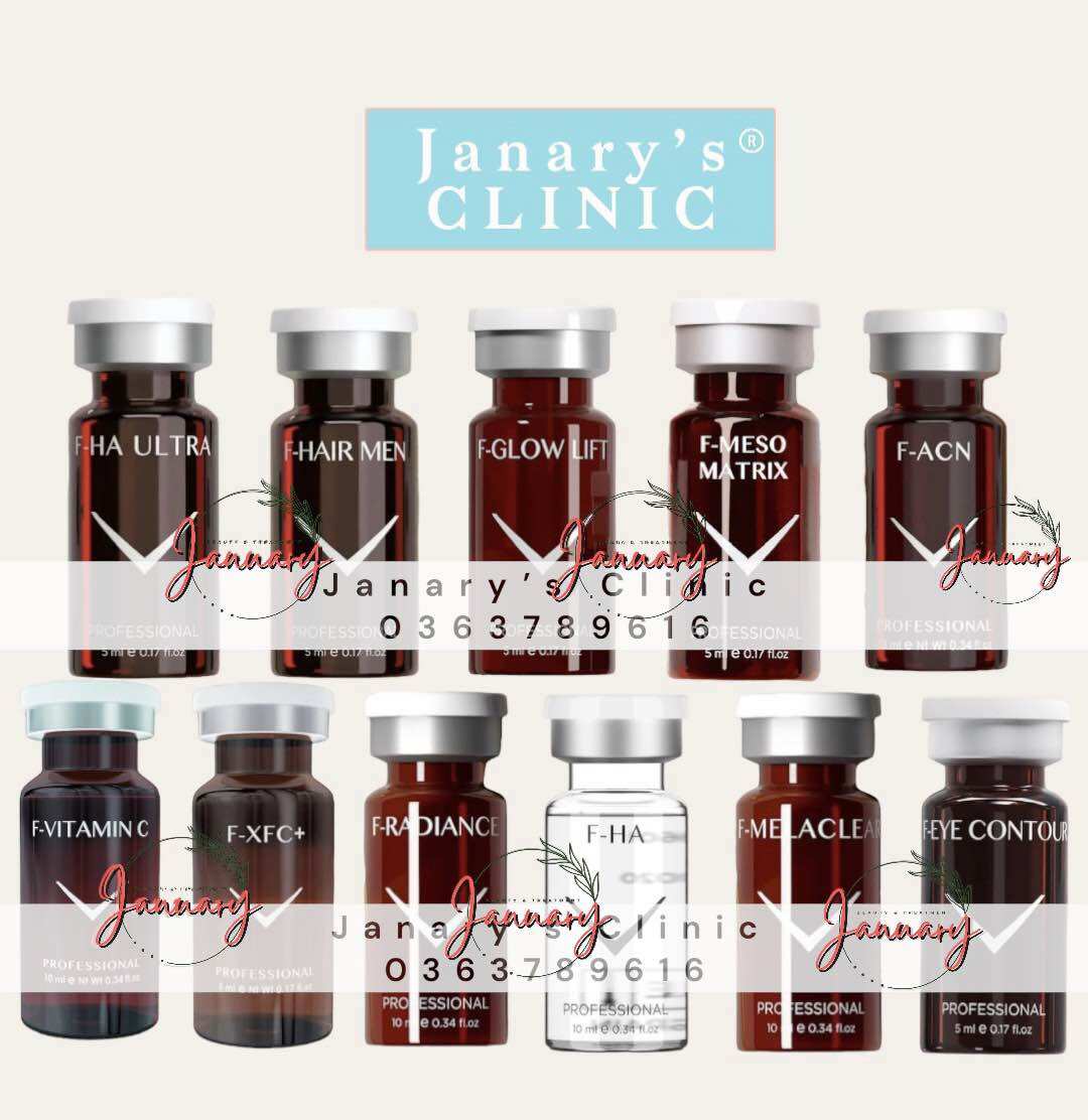 Fusion meso f-acn, f-xfc+, f-melaclear , f-mesomatrix, f-ha, f-vitamin c, f-hair men, f-glow lift, f-ha ultra, f- eye contour, f-radiance