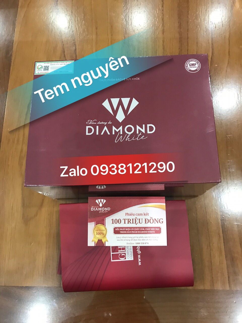 Diamond White Viên Uống Trắng Da Ngọc Trinh ( Tem Nguyên Chính Hãng Cty 100%)