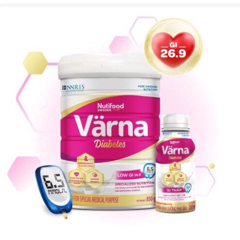 Sữa Tiểu Đường Varna Diabetes 850g - Nhập Khẩu Thuỵ Điển