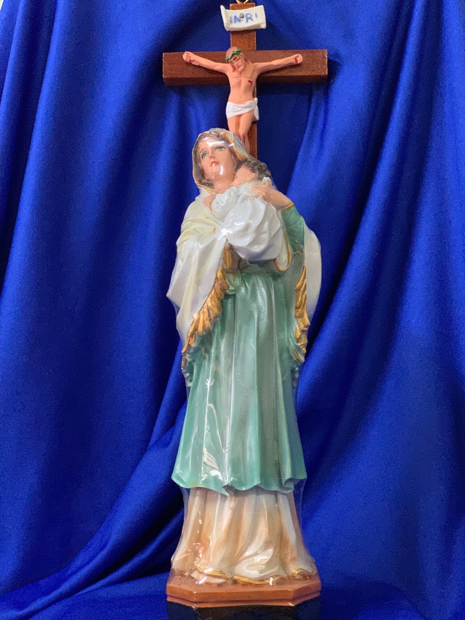 Tượng công giáo-Tượng đức mẹ thiên chúa cao 25cm