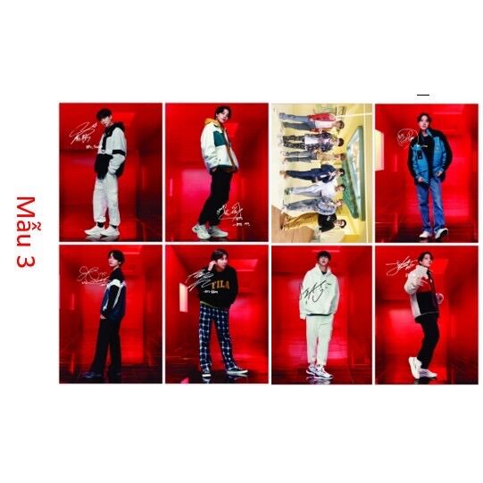 Sét card 8 tấm ảnh BTS khổ A6