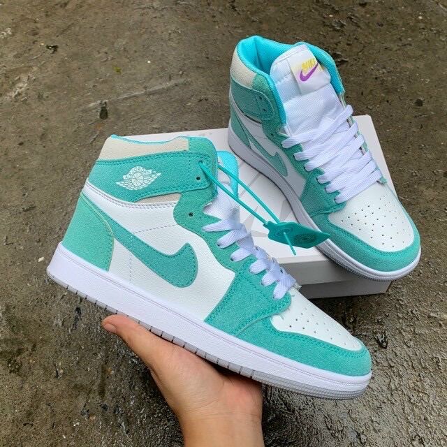 Giầy JD 1 xanh ngọc cao cổ siêu rẻ đẹp fullbox