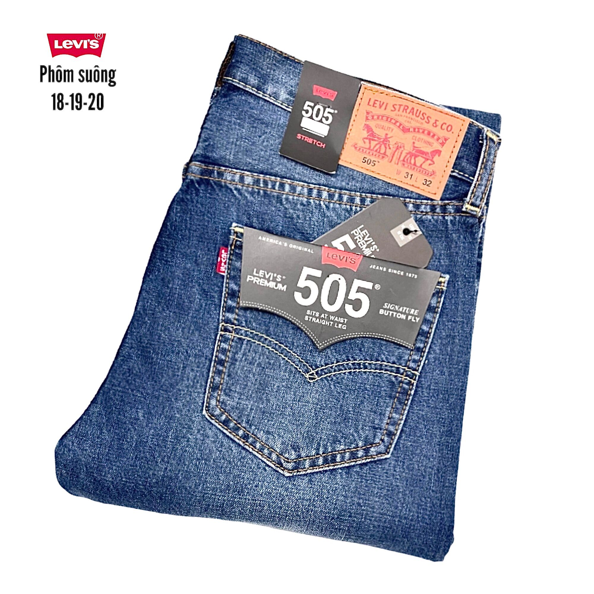 Bán Quần jeans nam Levis 505 giá rẻ bất ngờ! | Review ZimKen