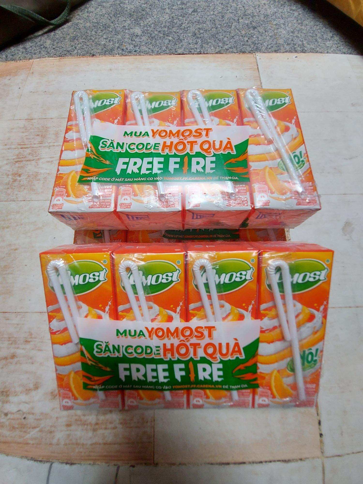 Combo 6 lốc Sữa chua uống Yomost có code Free fire - 170ml/ hộp