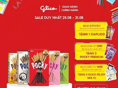 Combo 5 hộp mix vị bánh que phủ kem glico pocky
