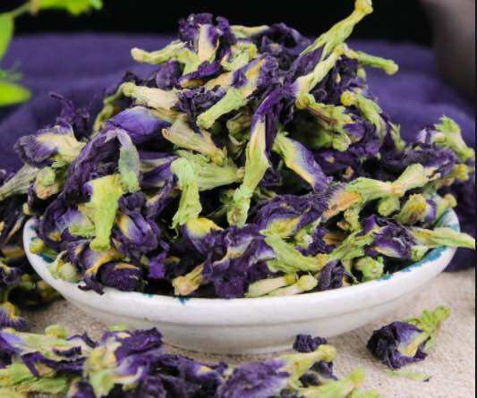 Trà hoa đậu biếc sấy khô 100g dùng để pha trà . tạo màu..