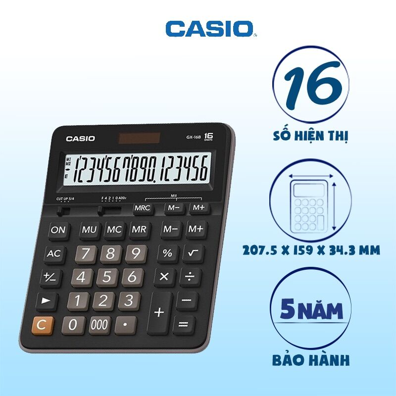 Máy tính casio gx-16b chính hãng