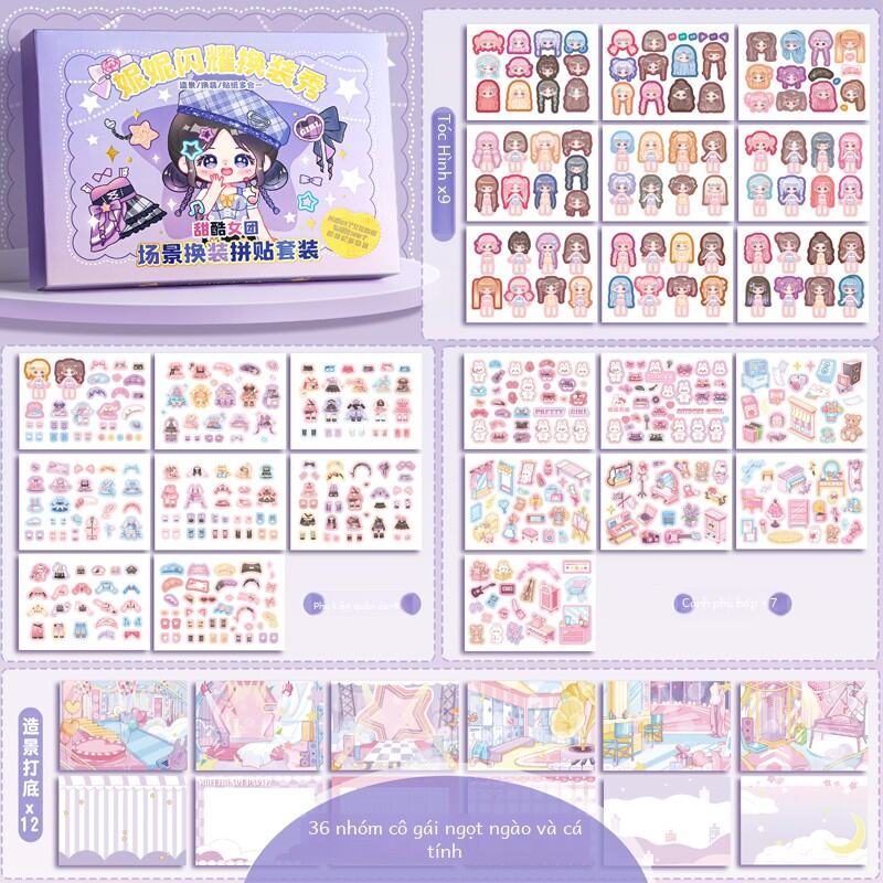 Đồ Chơi Thủ Công DIY Sticker Book Trang Chủ Đồ Chơi Giáo Dục Cho Trẻ Em Đồ Chơi Búp Bê Hoạt Hình Đồ 