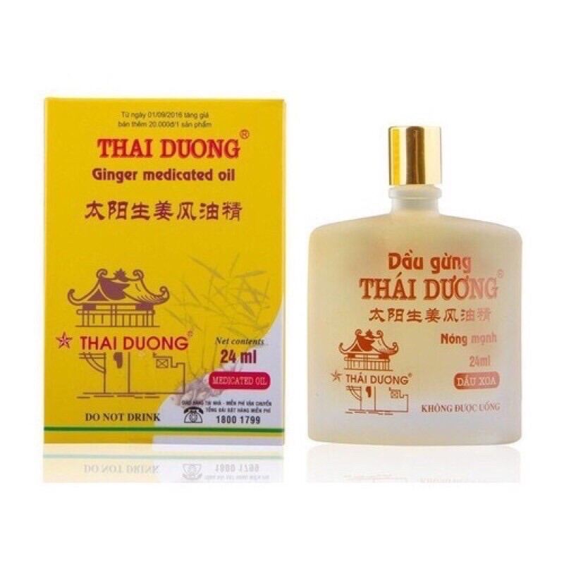 Dầu Gừng Thái Dương Chai Lớn 24Ml