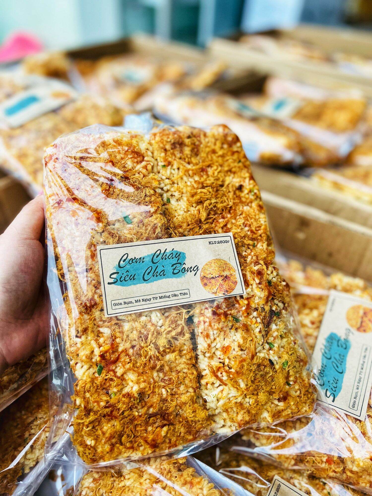 Cơm cháy miếng siêu chà bông 250g