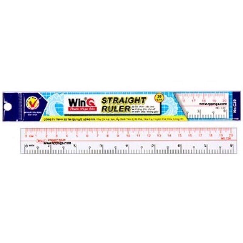 🧨Combo 10 Cây Thước HỌC SINH, 2 Loại (Dài 20cm)