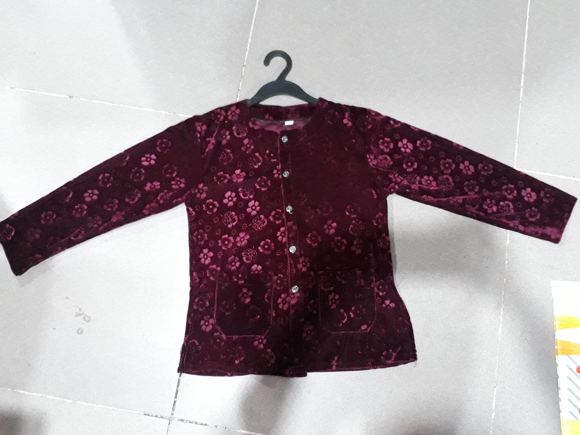 Áo nhung bà ba bà già