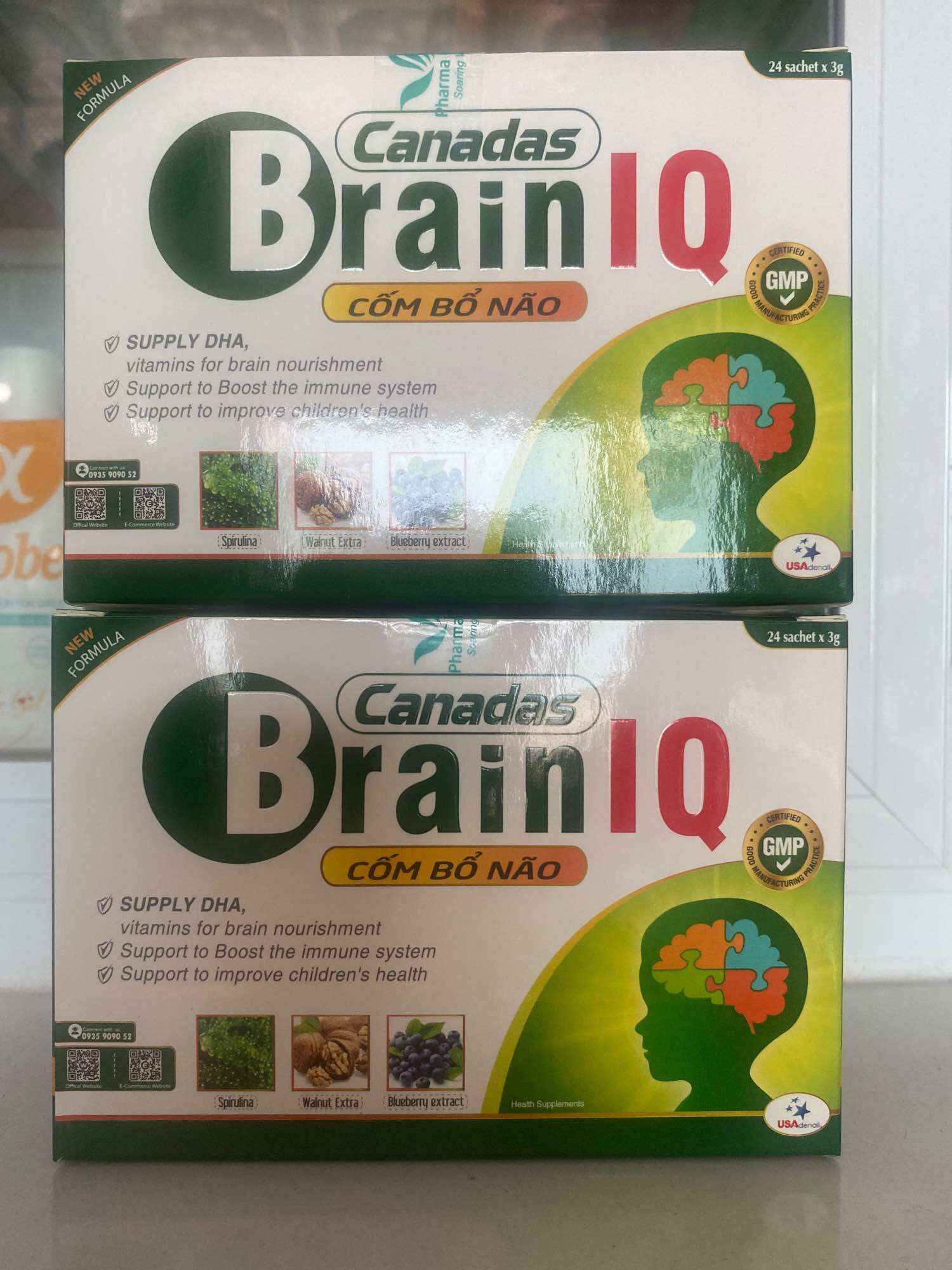 CỐM BỔ NÃO CANADAS BRAIN IQ - TĂNG CƯỜNG TRÍ NHỚ - TĂNG ĐỘ TẬP TRUNG - BỔ SUNG VITAMIN CHO TRẺ ĐANG ĐỘ TUỔI PHÁT TRIỂN