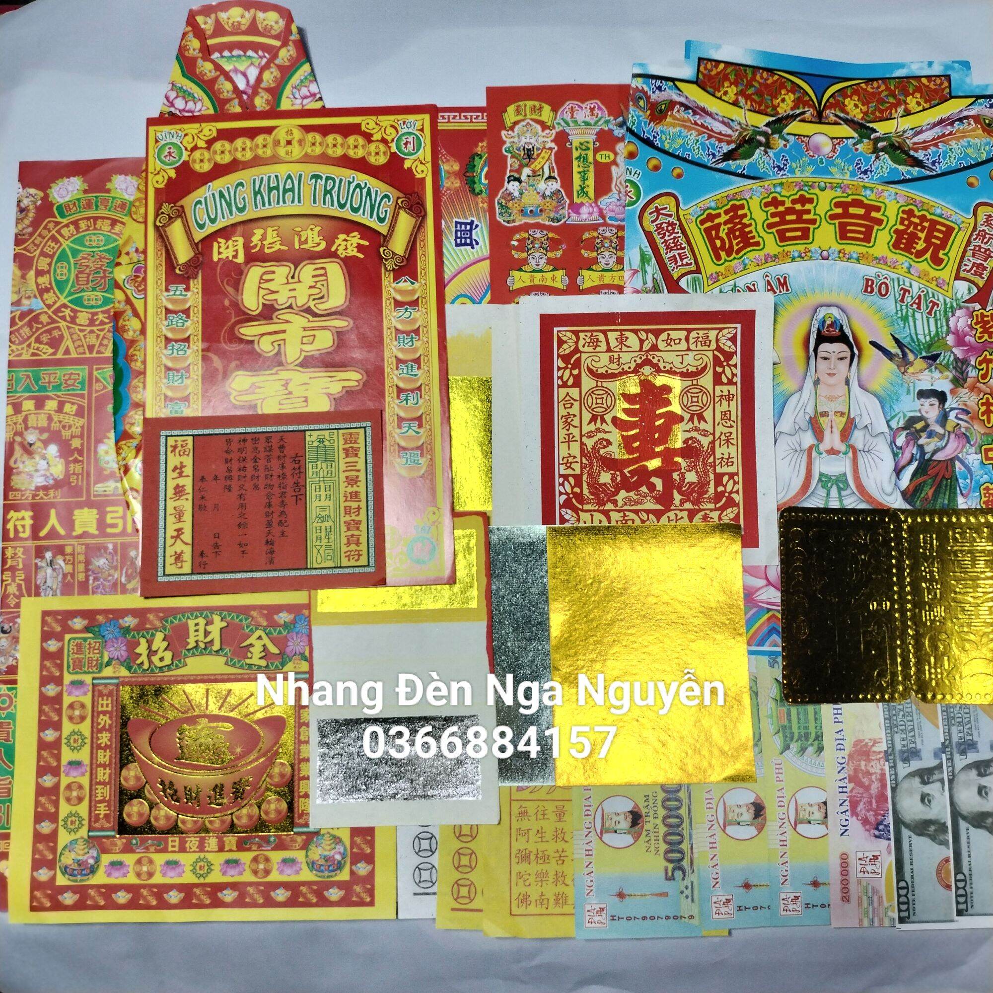 Bộ giấy cúng khai trương lớn đẹp