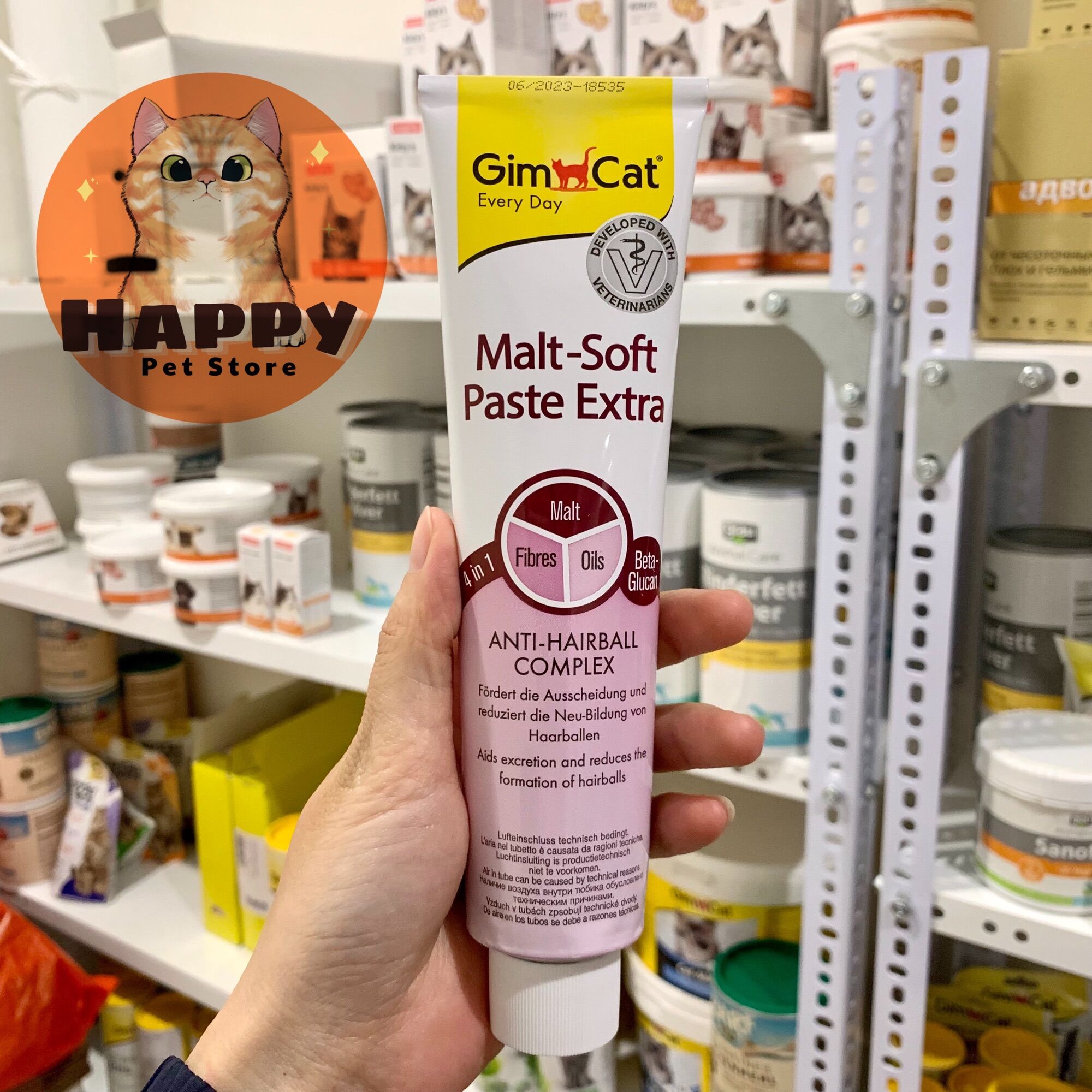 Gel tiêu búi lông gimcat cho mèo nhập Đức 200g