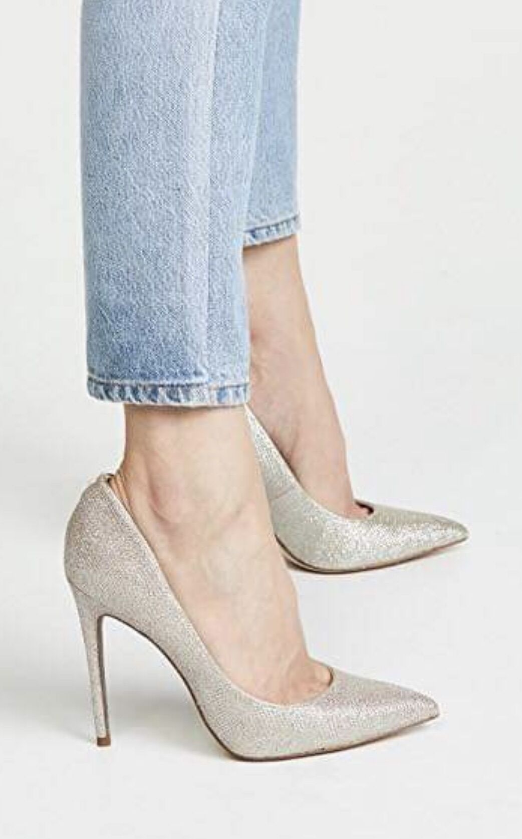 Giày cao gót Sam Edelman xuất Mỹ, thiết kế basic, nhũ kim tuyến sang chảnh