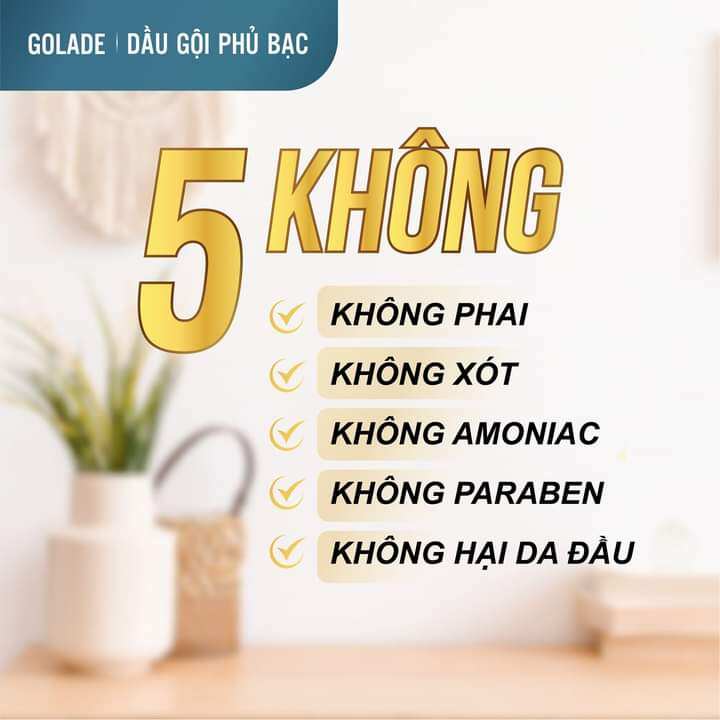 Dầu gội phủ bạc GOLADE