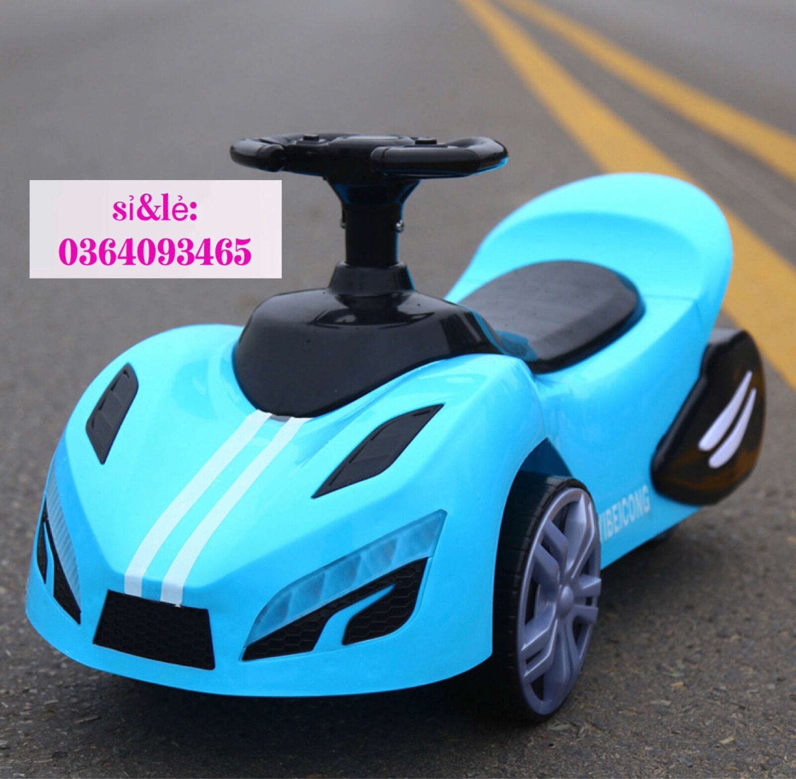 Xe chòi chân - xe bơi lắc ô tô