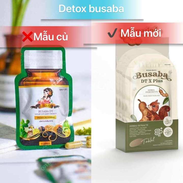 Detox khử mỡ busaba Thái Lan- mẫu mới 7 viên