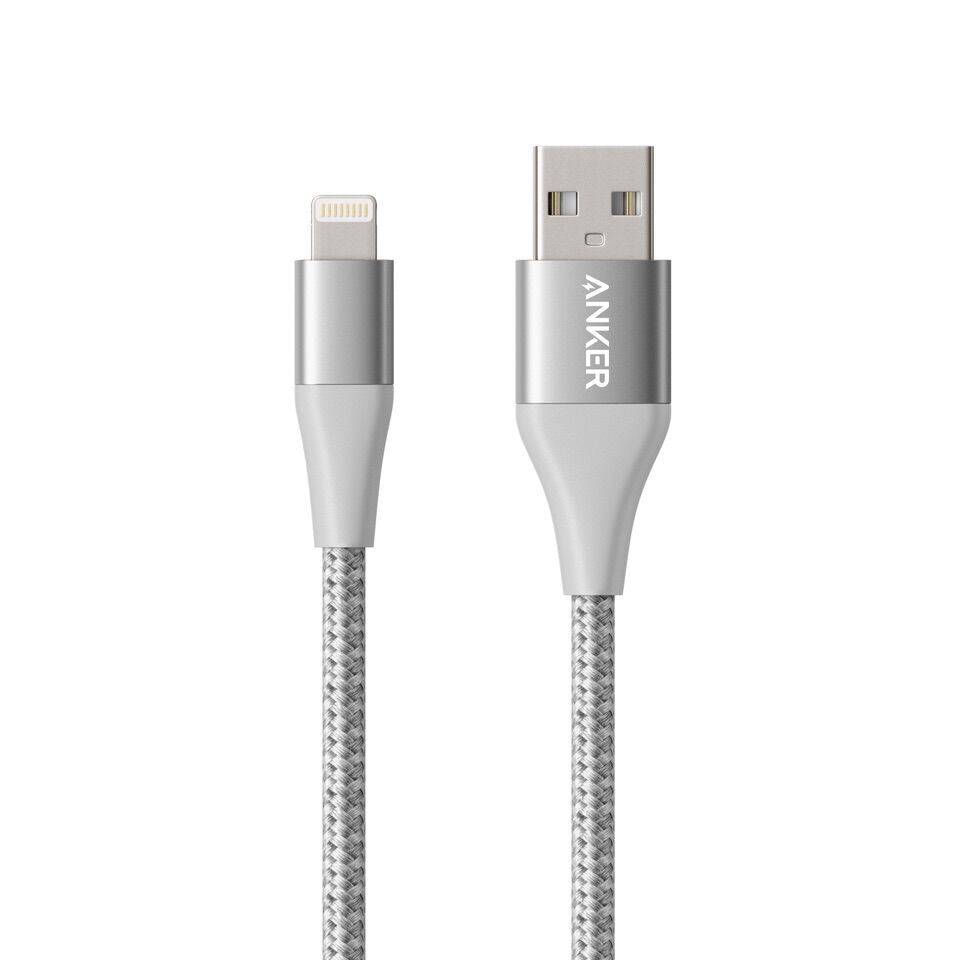 Cáp Lightning Anker PowerLine+ II - BẠC - Dài 0.9m - A8452 - CÁP SẠC ĐIỆN THOẠI ANKER SIÊU BỀN CHO ĐIỆN THOẠI GIÁ RẺ
