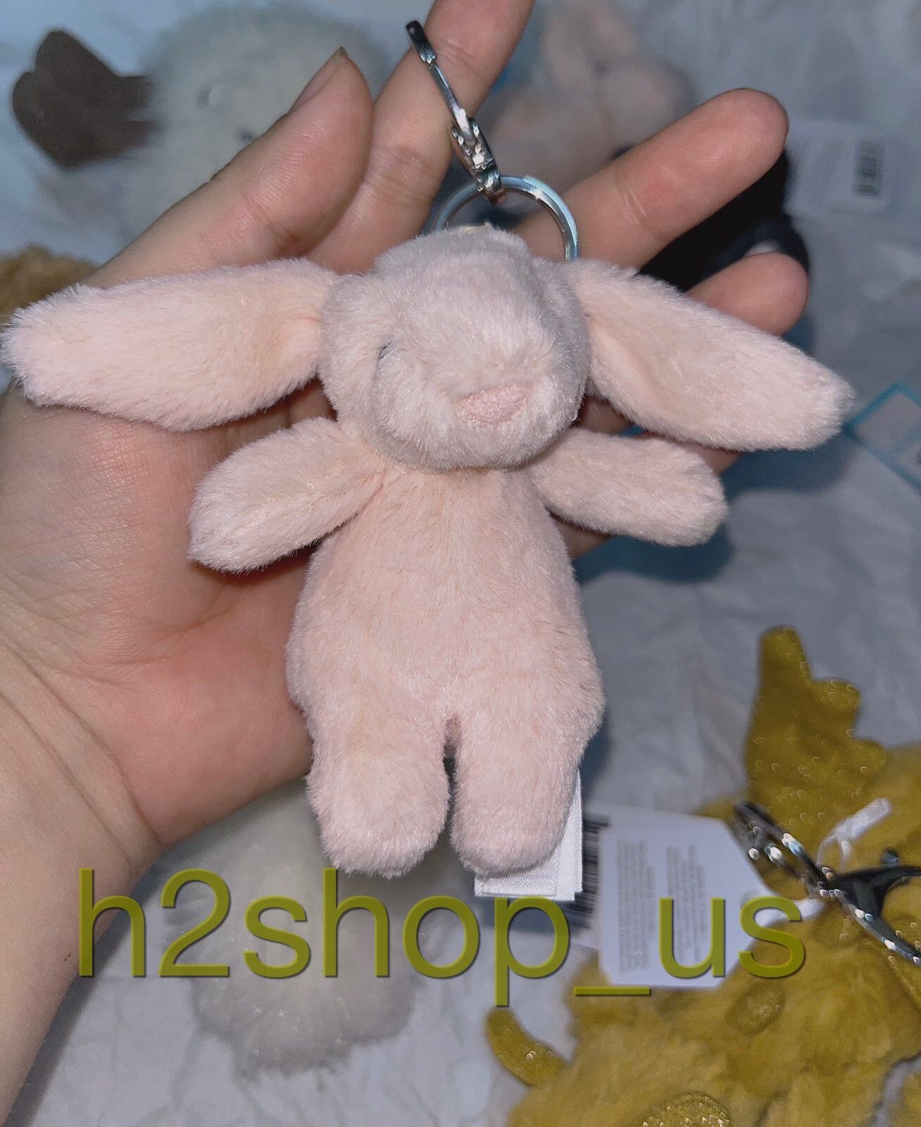 [Bill Uk ]Jellycat thỏ bag charm màu blush