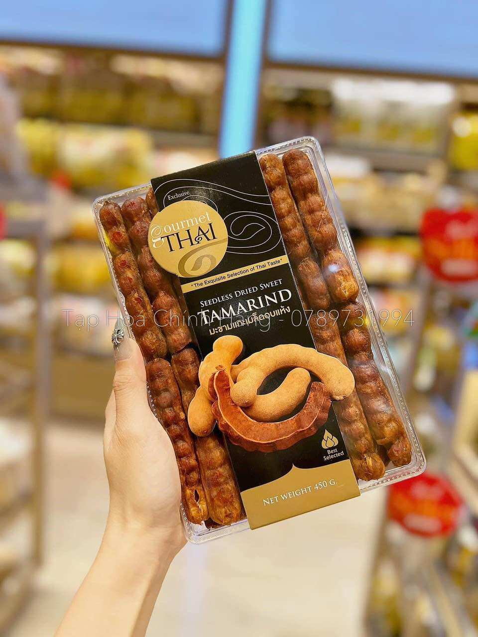 Me Thái tách hạt chua chua ngọt ngọt hộp to 450g
