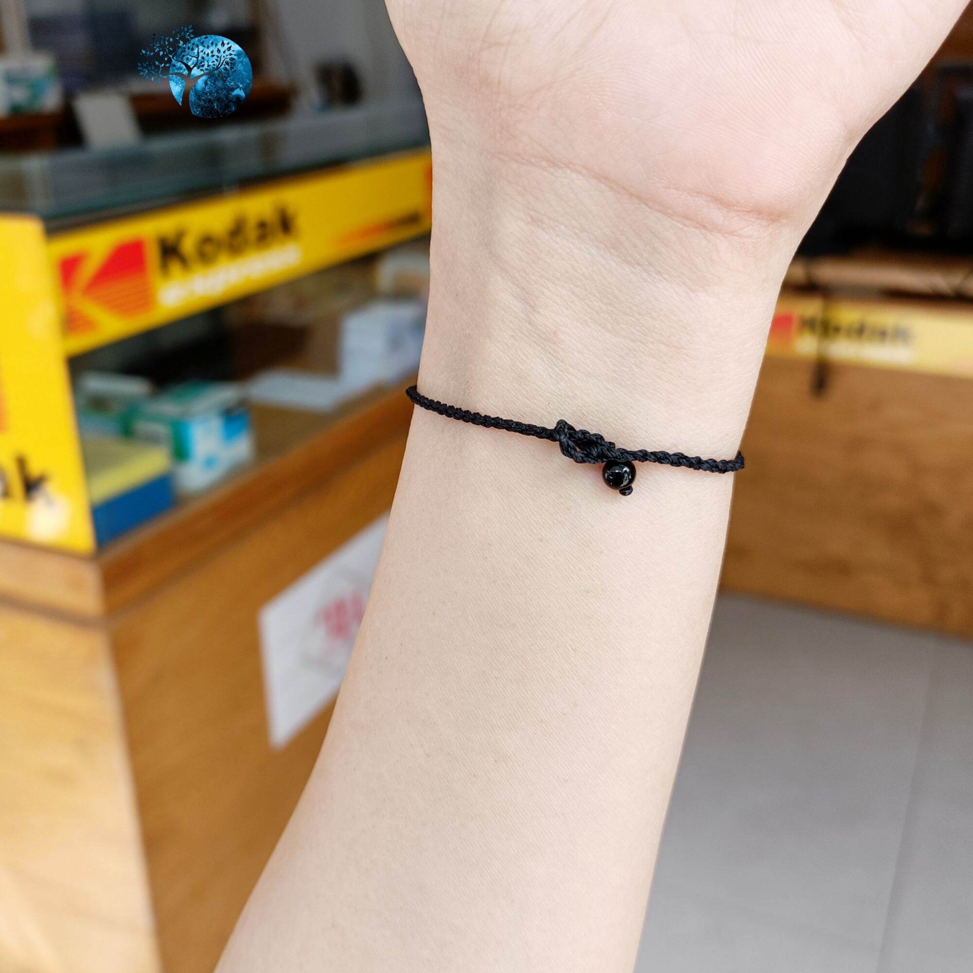 Vòng tết dây đá aventurine xanh 8mm