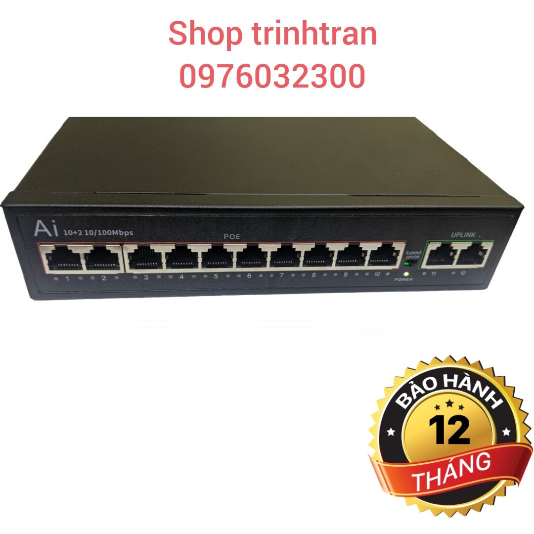 Switch poe AI - Smart Switch 4+2 cổng, 8+2 cổng, 10+2 cổng