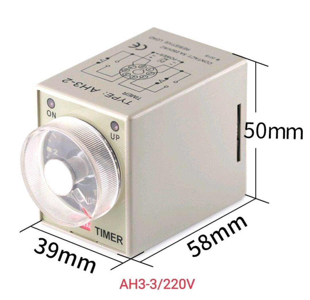 Rơ le thời gian AH3-3 CKCAGNL/CKC-Bộ timer 1s/10s/30s/60s