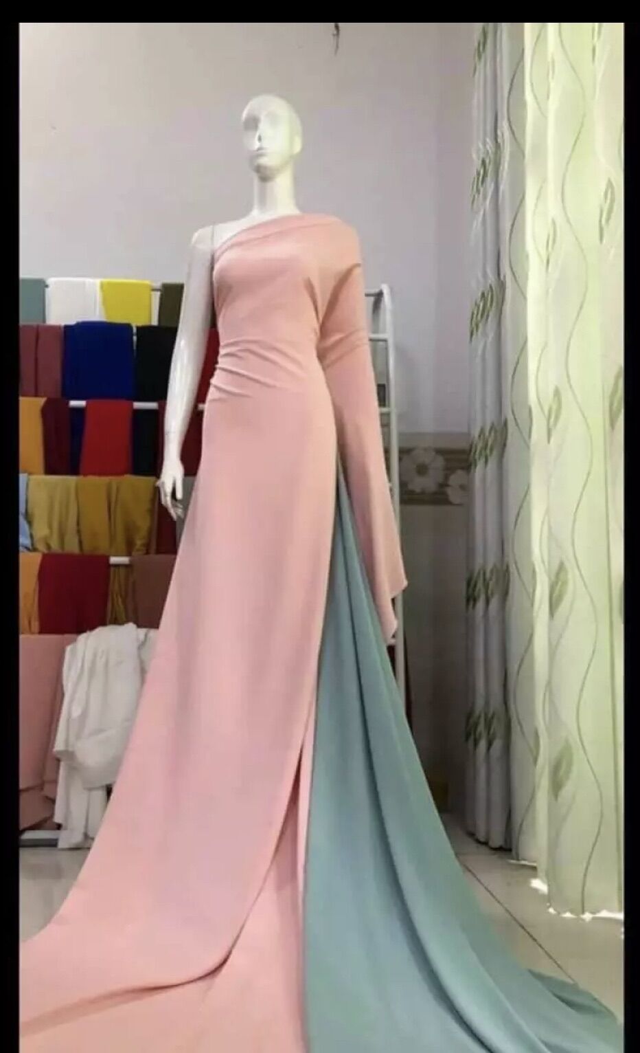 Vải áo dài màu trơn