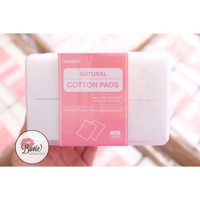 Bông tẩy trang Miniso 1000 miếng