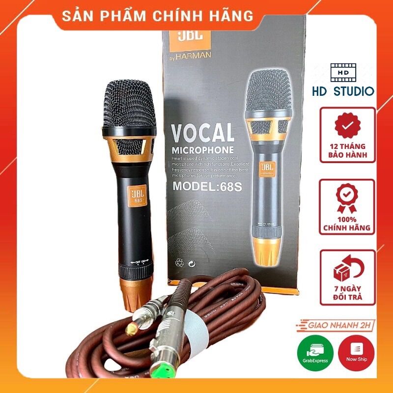 Micro jbl 68S chống hú, mic  mẫu mới 2023