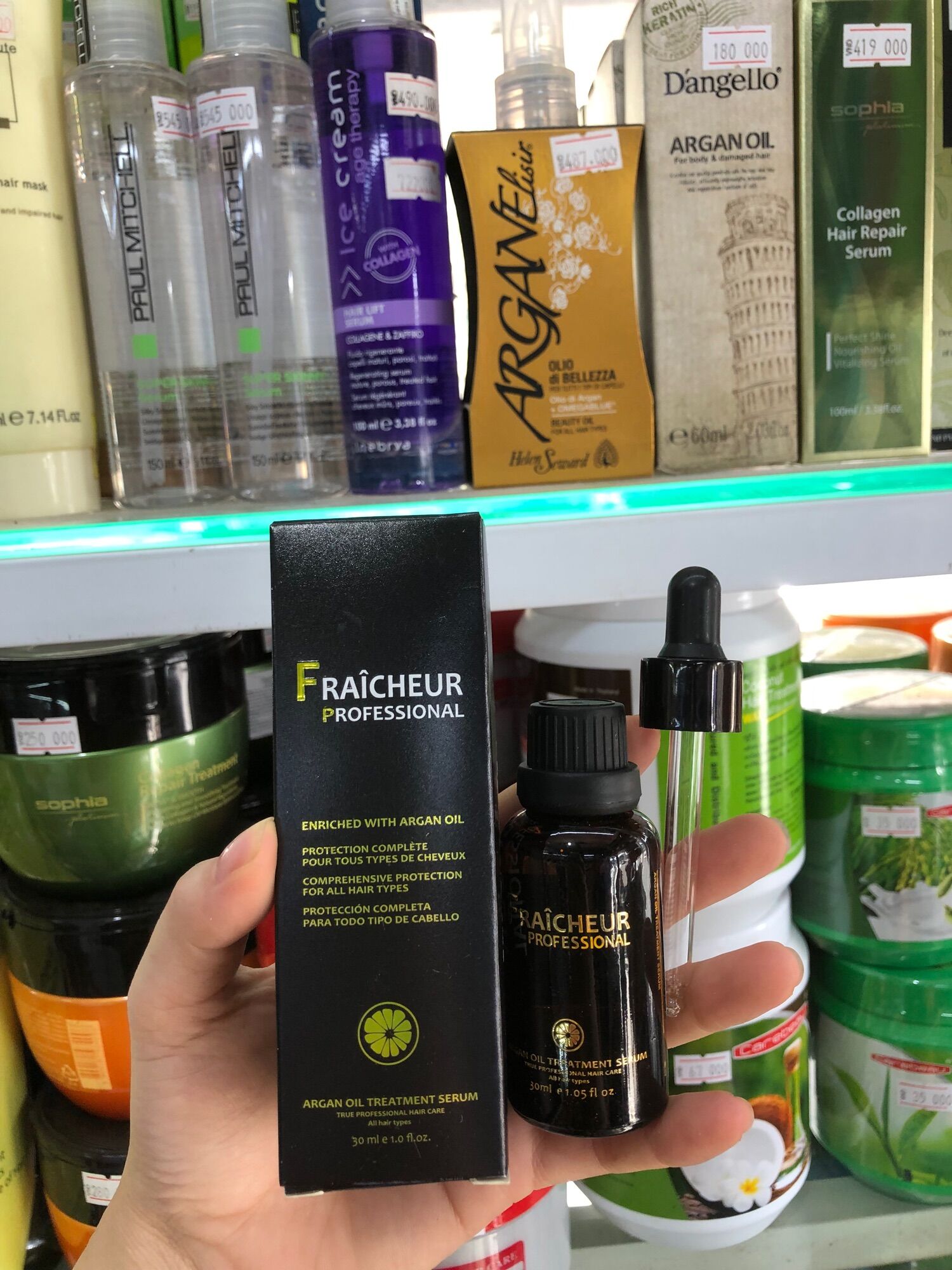 ✅ dầu dưỡng tóc, tinh dầu dưỡng tóc hương nước hoa fraicheur 30ml
