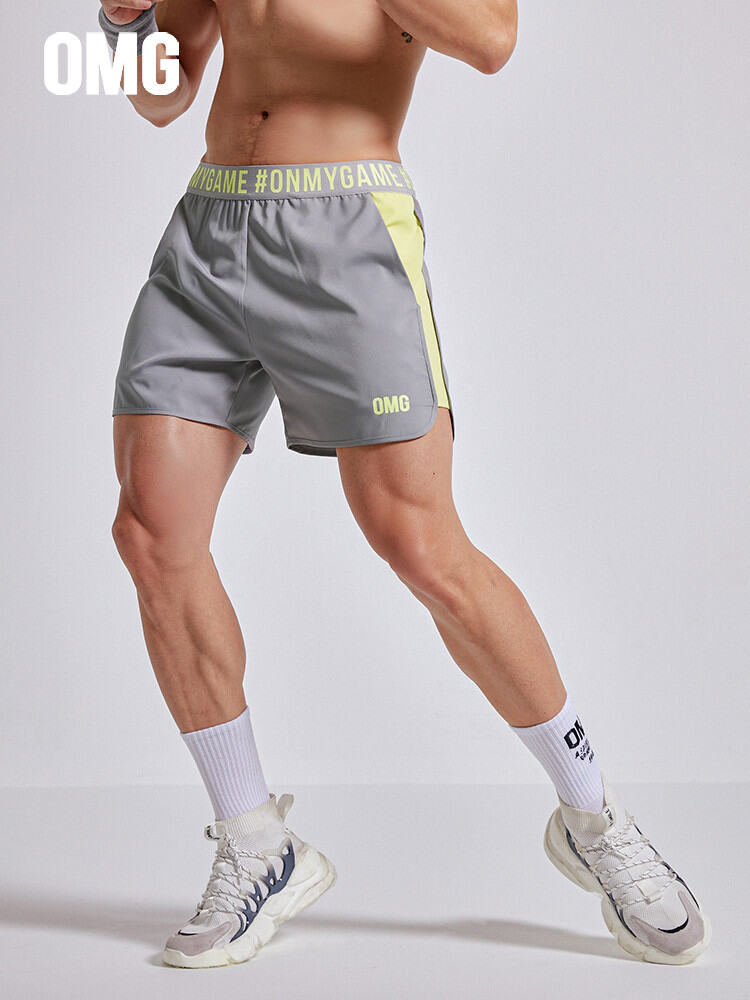 Quần Short Thể Thao Nam Mùa Hè OMG Ice Silk Light Weight Loose Fit Quần Tập Luyện Chạy Bộ Thoáng Khí Ba Điểm