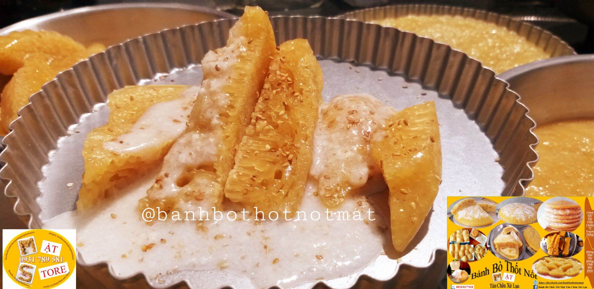 Bánh bò thốt nốt cốt dừa tân châu xứ lụa chính gốc