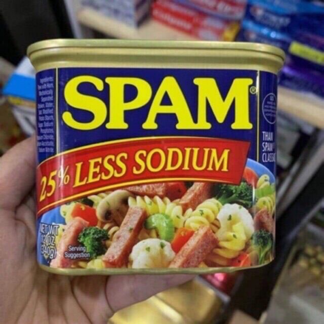 Thịt hộp Spam less 25% sodium